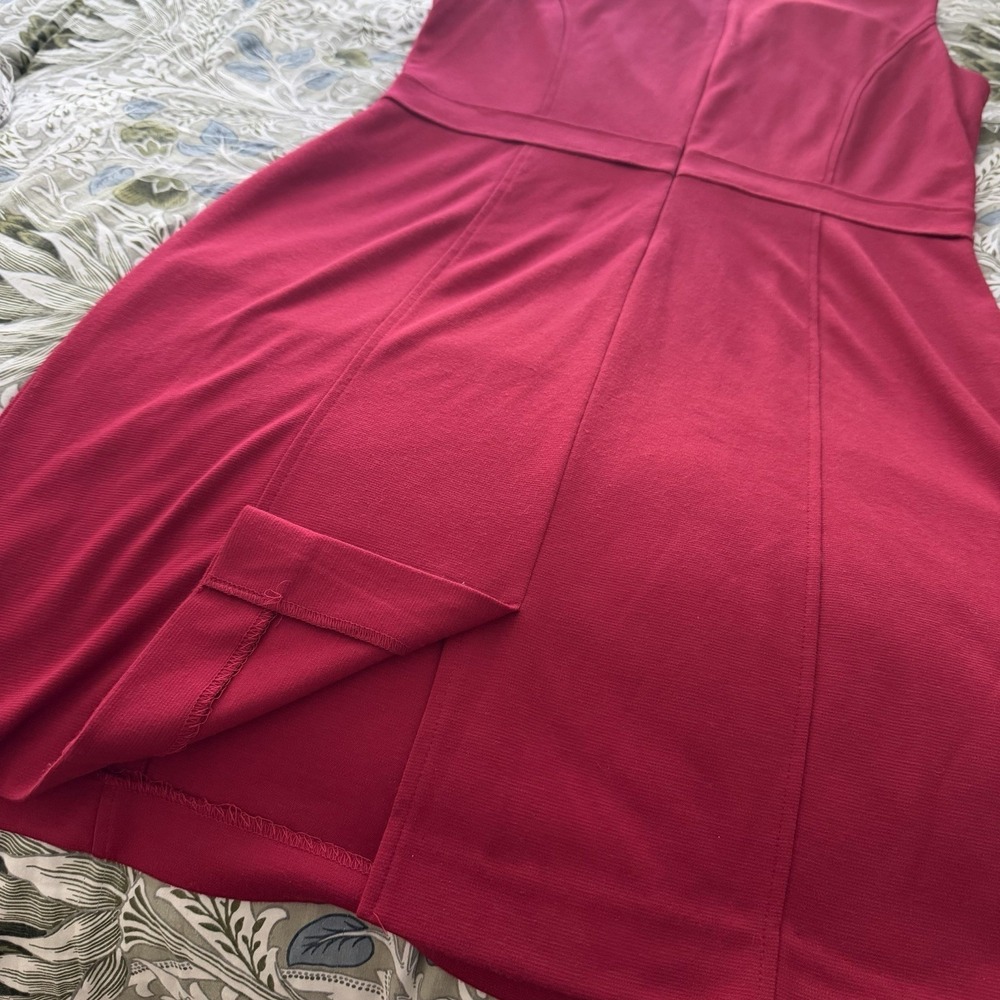 Karin Stevens Sleeveless Business Casual Womens Size 14 Pencil Dress Gold Accent - Picture 4 of 7